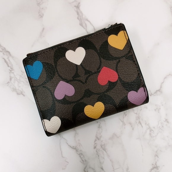coach bifold wallet heart signature - Picture 5 of 7